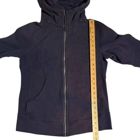 lululemon athletica Scuba Dark Blue Zip Up Hoodie - Picture 3 of 6